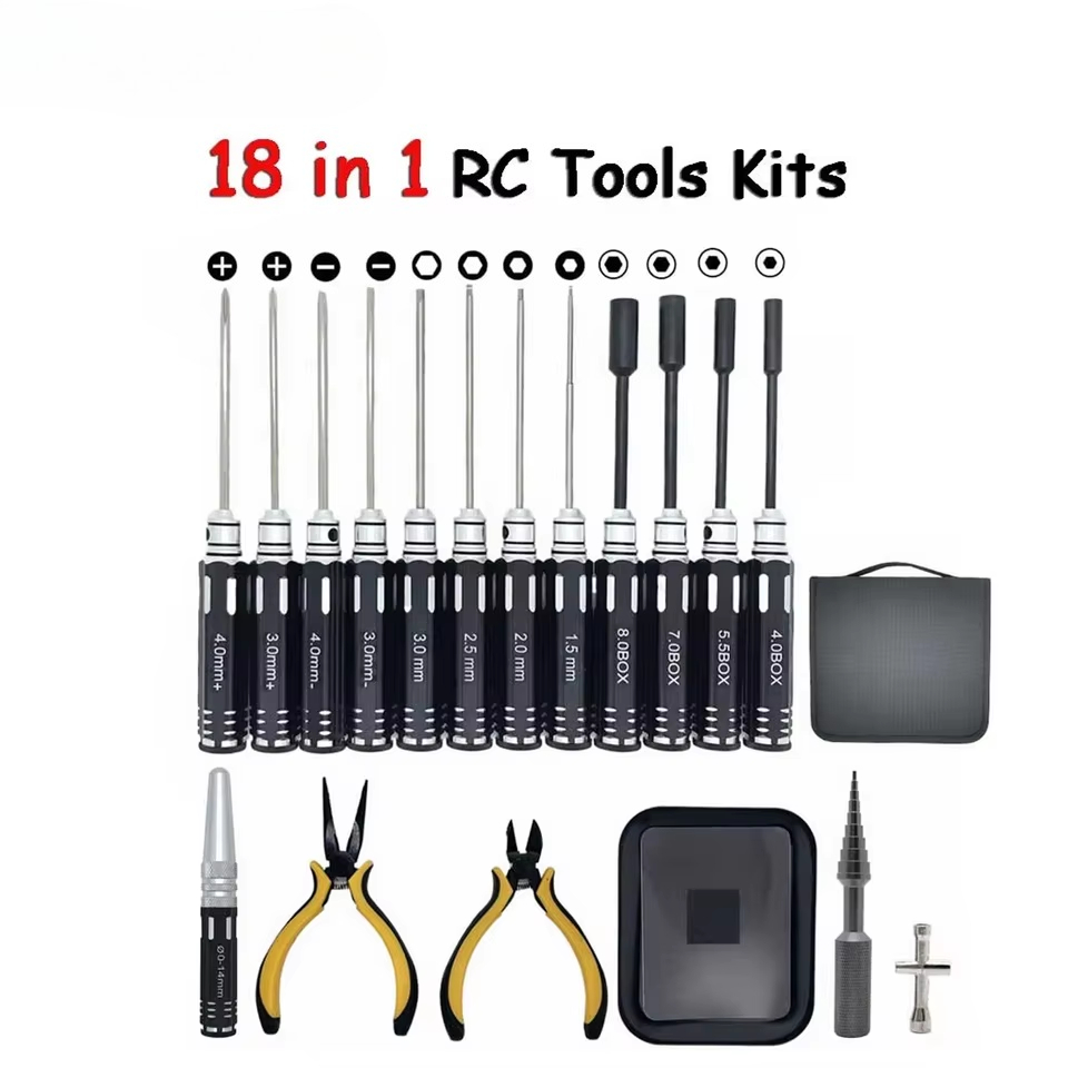 مجموعة أدوات RC 18 في 1، تتضمن - مراجعة Screwdriver Set وسعره