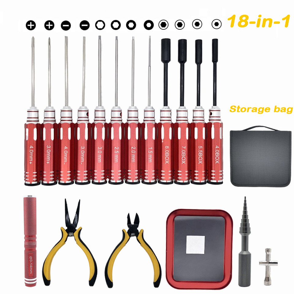 مجموعة أدوات RC 18 في 1، تتضمن - مراجعة Screwdriver Set وسعره
